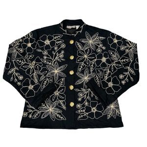 Vintage Embroidered Floral Jacket